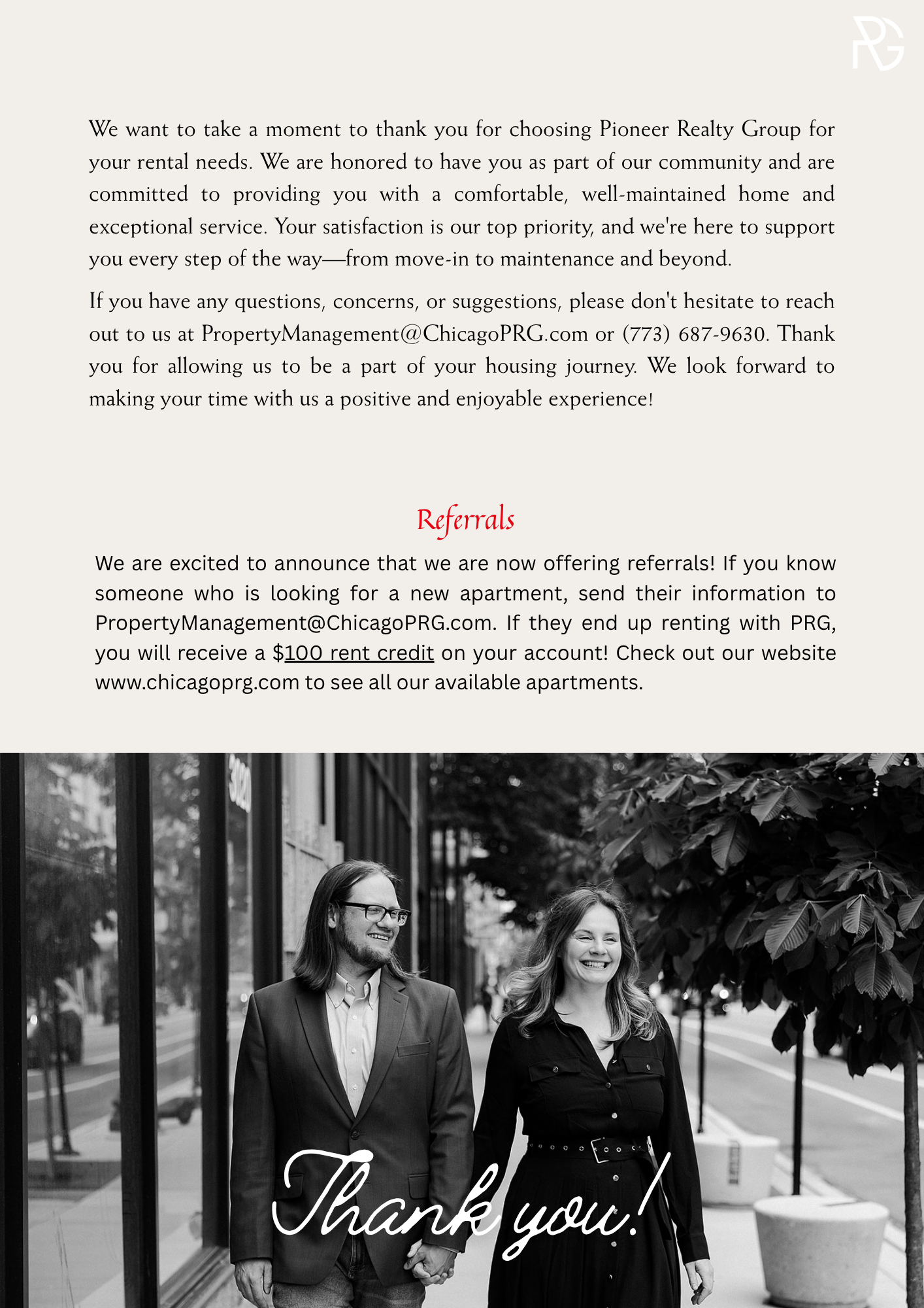 End + Referrals