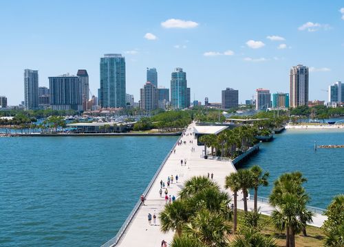 Downtown Saint Petersburg skyline