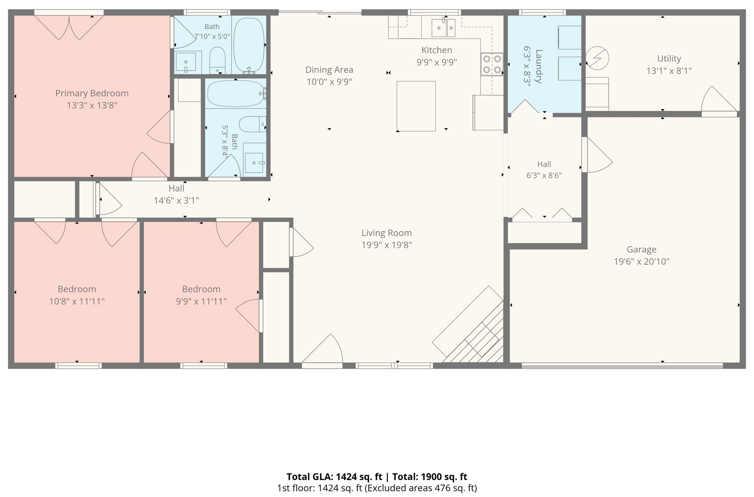 Floor plan at 4900 Cricklewood Lane