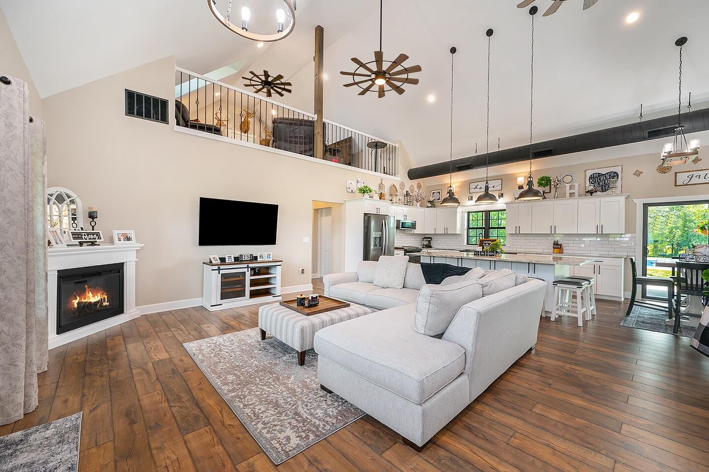 modern open concept living
