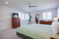Modern bedroom with mid-century furniture-2
