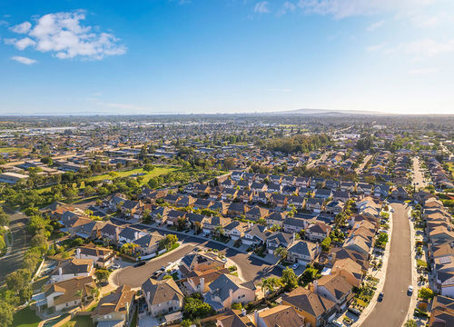 Cypress-California-Suburban-Landscape-Aerial-View