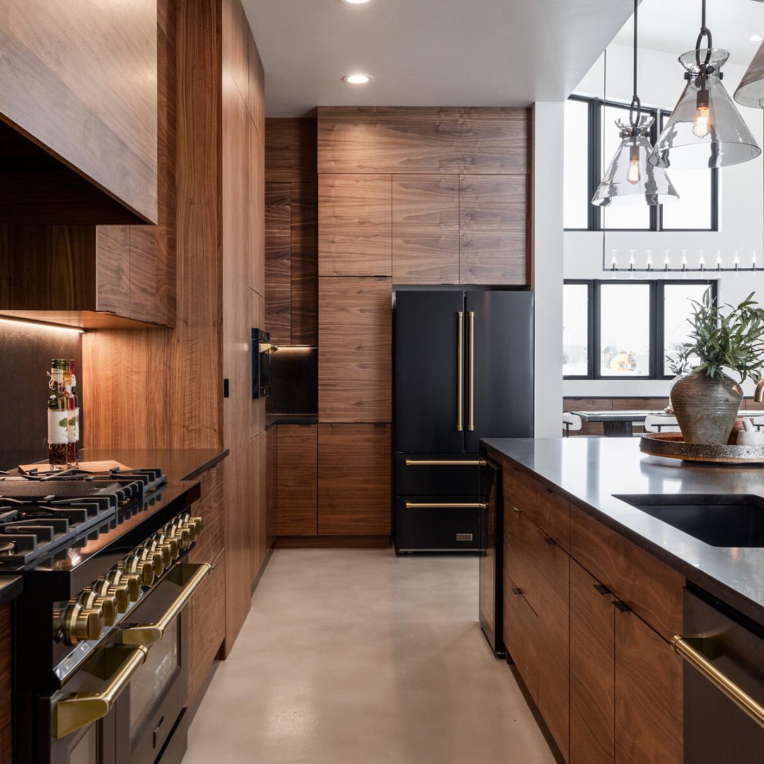 modern wooden kitchen design
