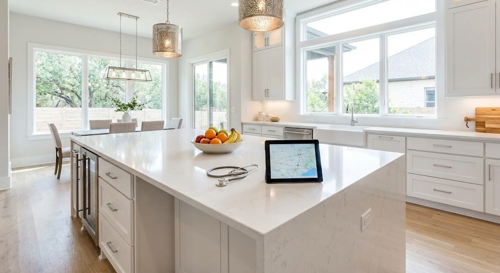 Modern kitchen in Temple TX home near BSW