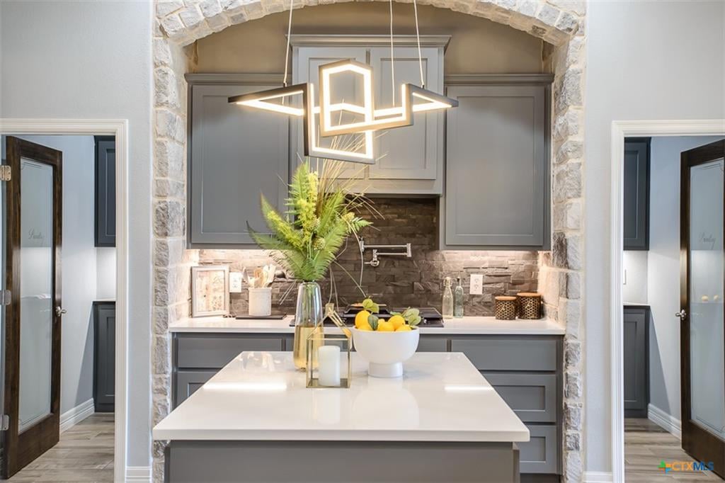 Kitchen island in Hartrick Ranch new construction home