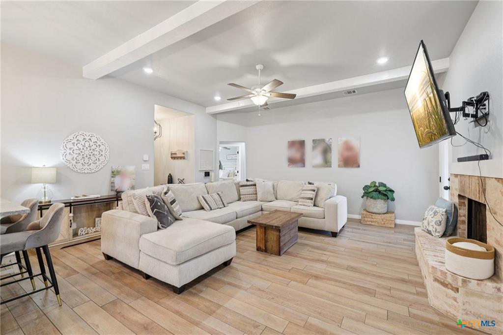 Prairie Ridge staged home interior — new construction in Temple TX