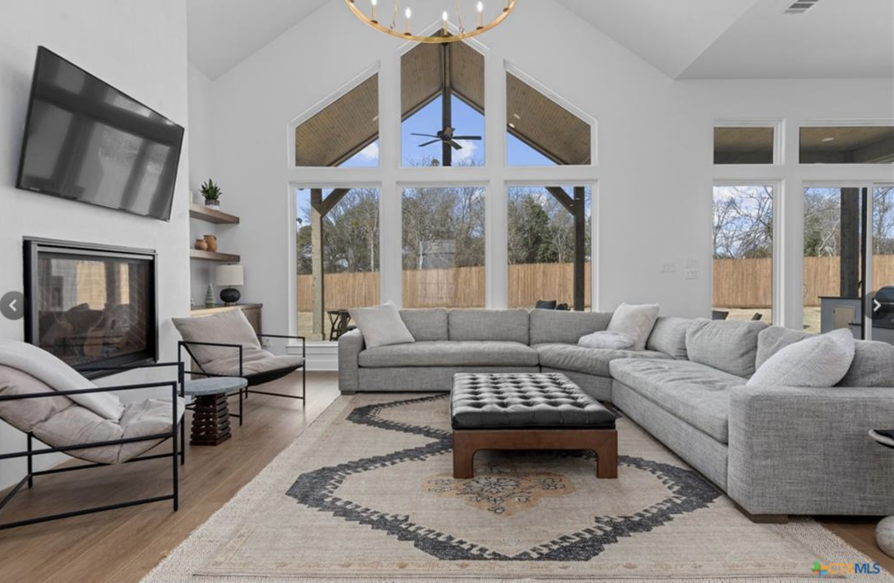 Arnold Design + Build luxury living room in Legacy Ranch Temple TX