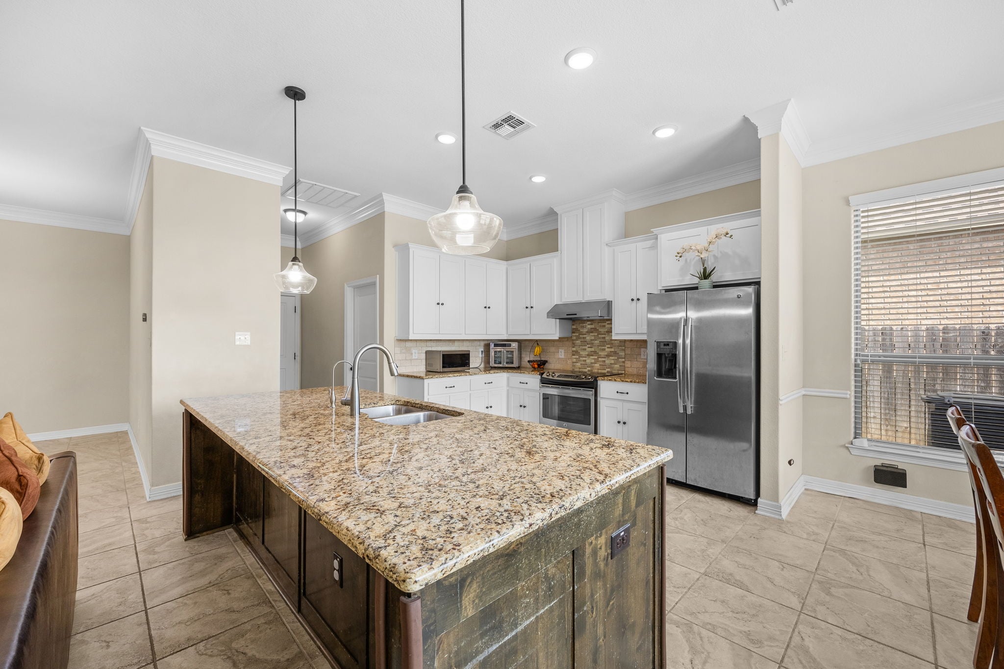 Kitchen island with seating