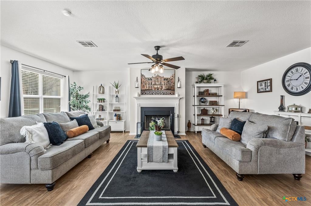 Living room in Sage Meadows home