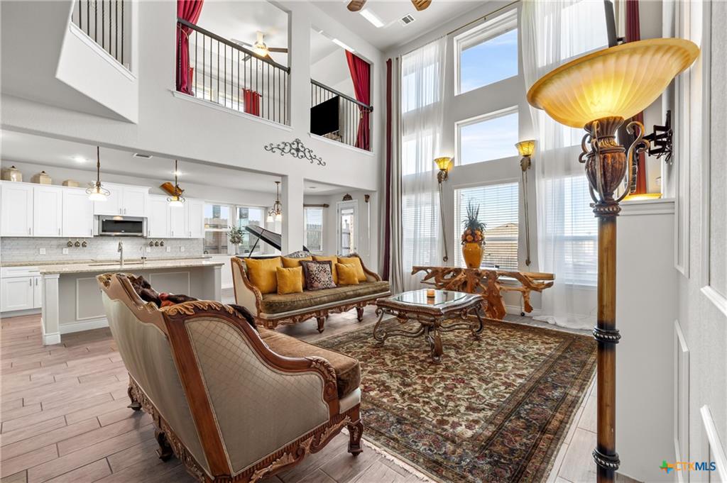 Saratoga Homes living room interior with open floor plan