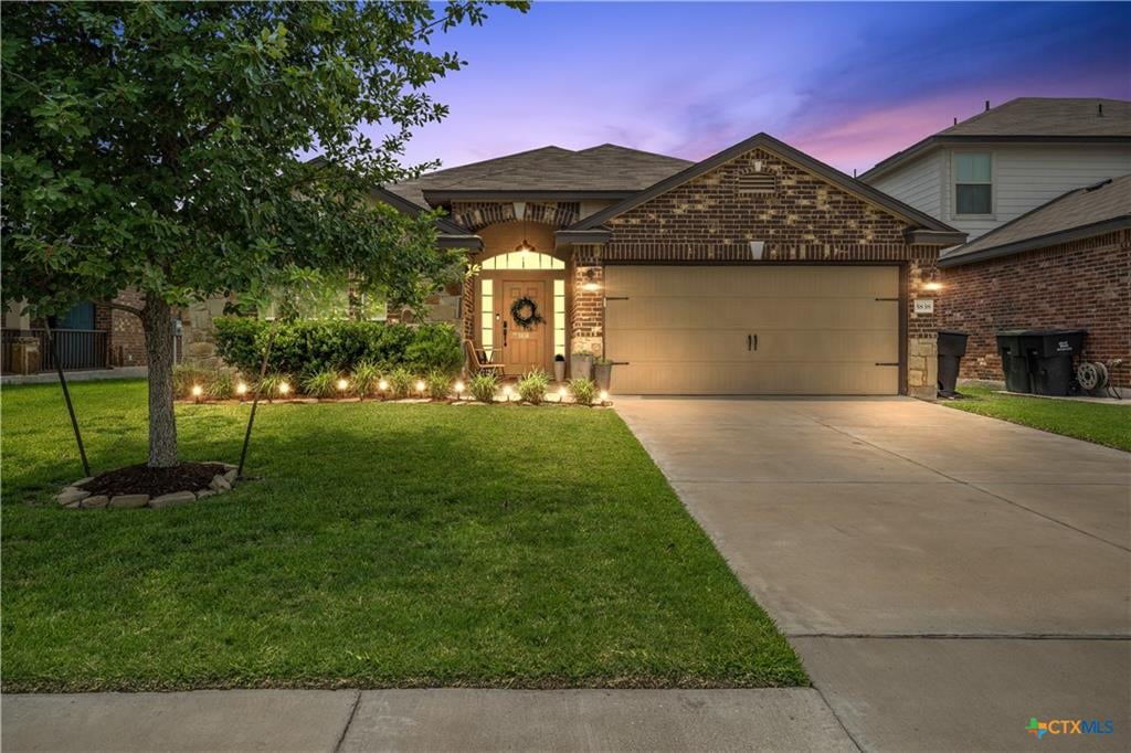 Alta Vista subdivision homes at twilight in South Temple TX