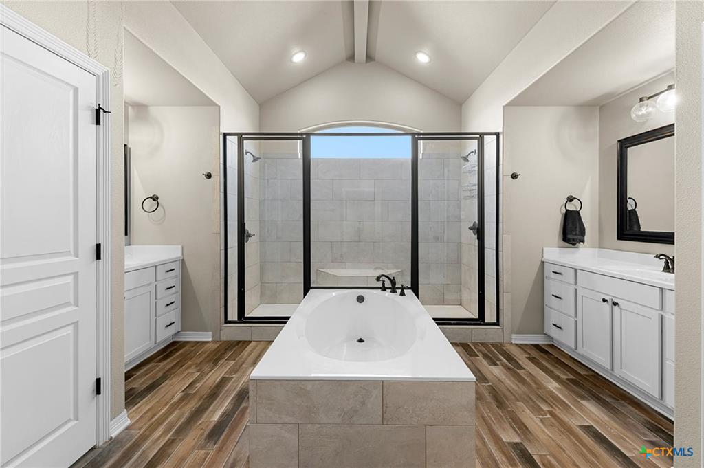 Updated bathroom in Carriage House Trails Temple TX