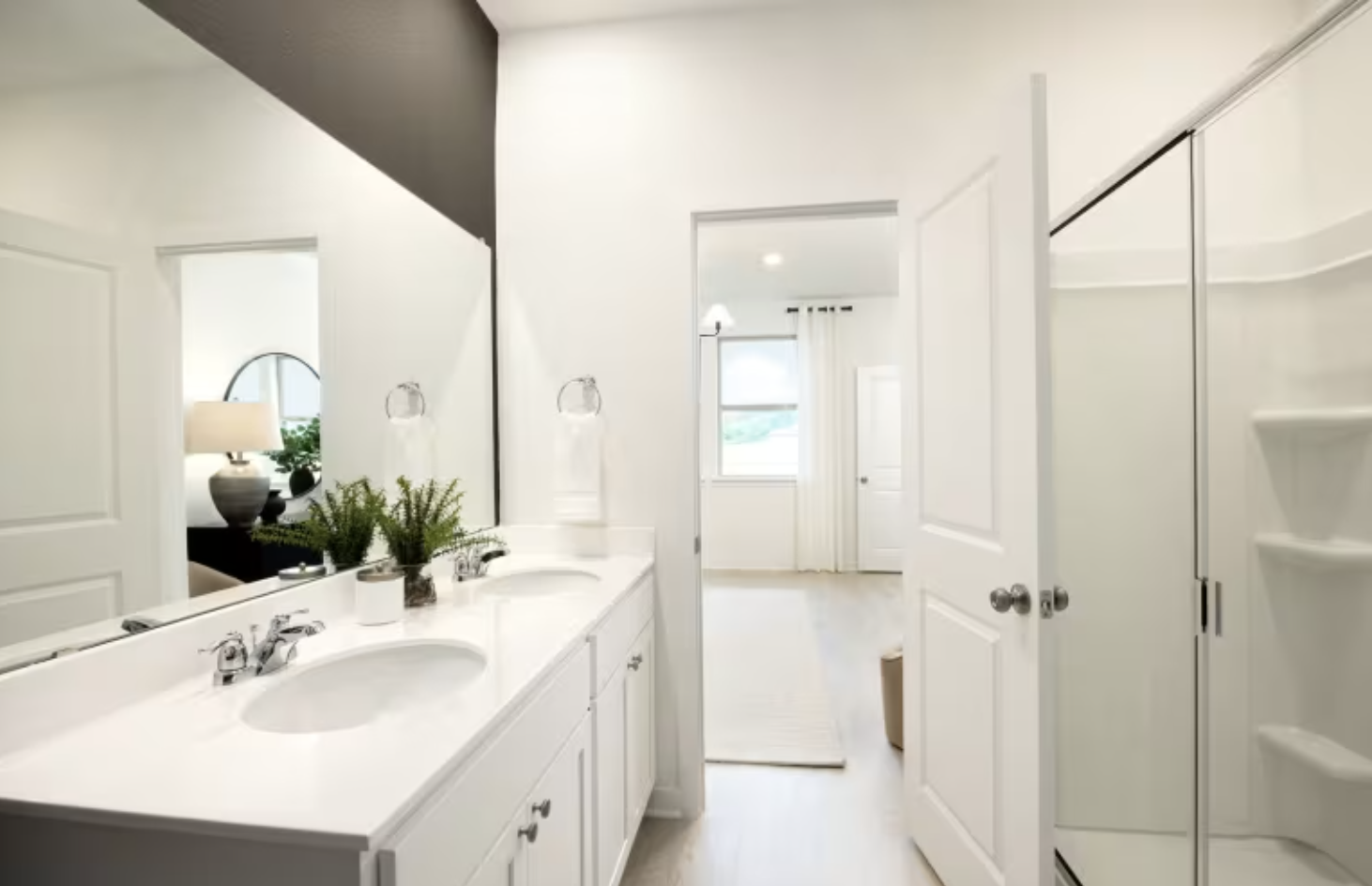 Centex bathroom with quartz countertops