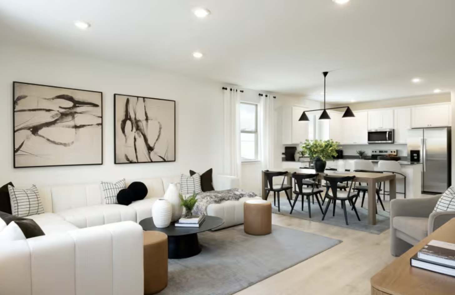 Centex open-concept living area