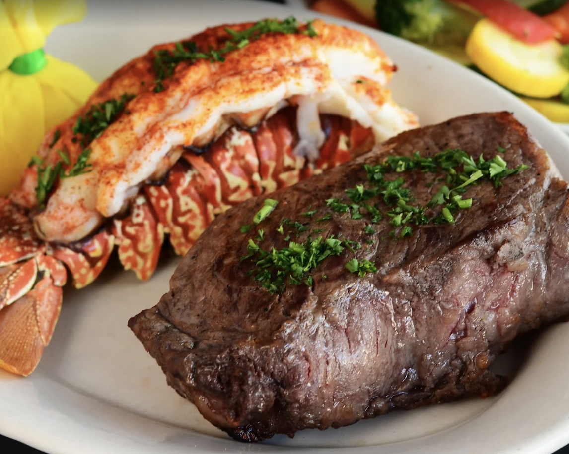 USDA Prime steak and lobster at Cheeves Brothers Steakhouse, Temple TX