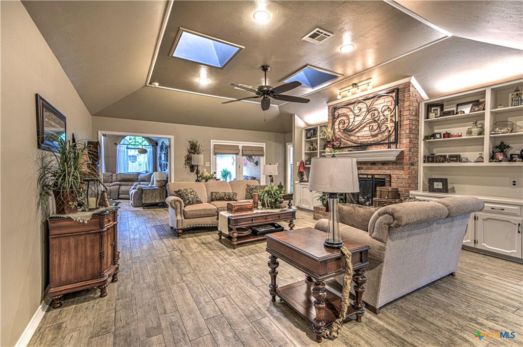 Updated living room in a Phase V Cliffs of Canyon Creek home