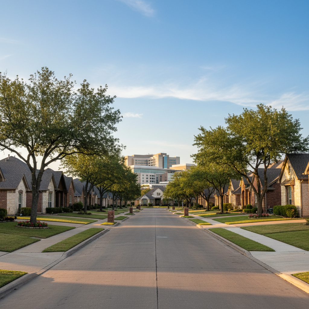 Residential neighborhood close to Baylor Scott and White Temple Medical Center
