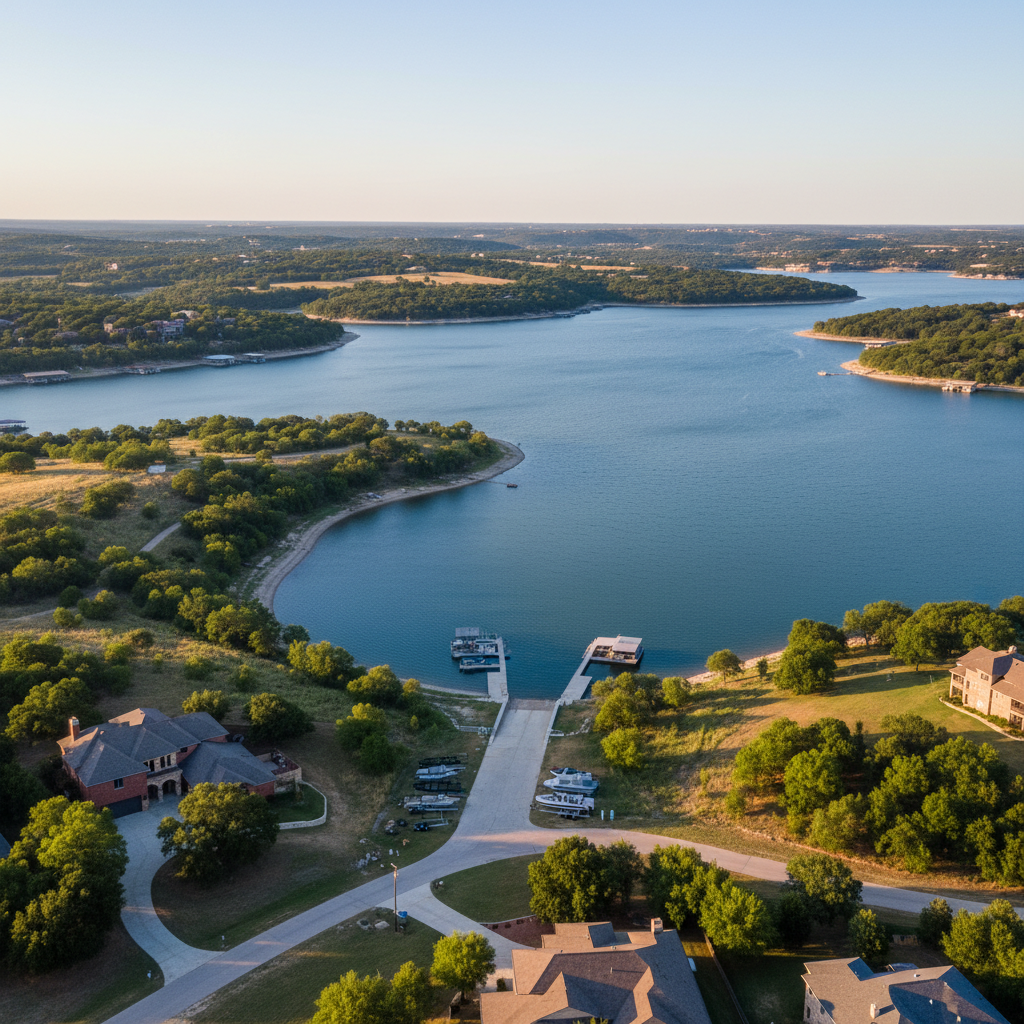 Belton Lake recreation area with scenic water views in Central Texas