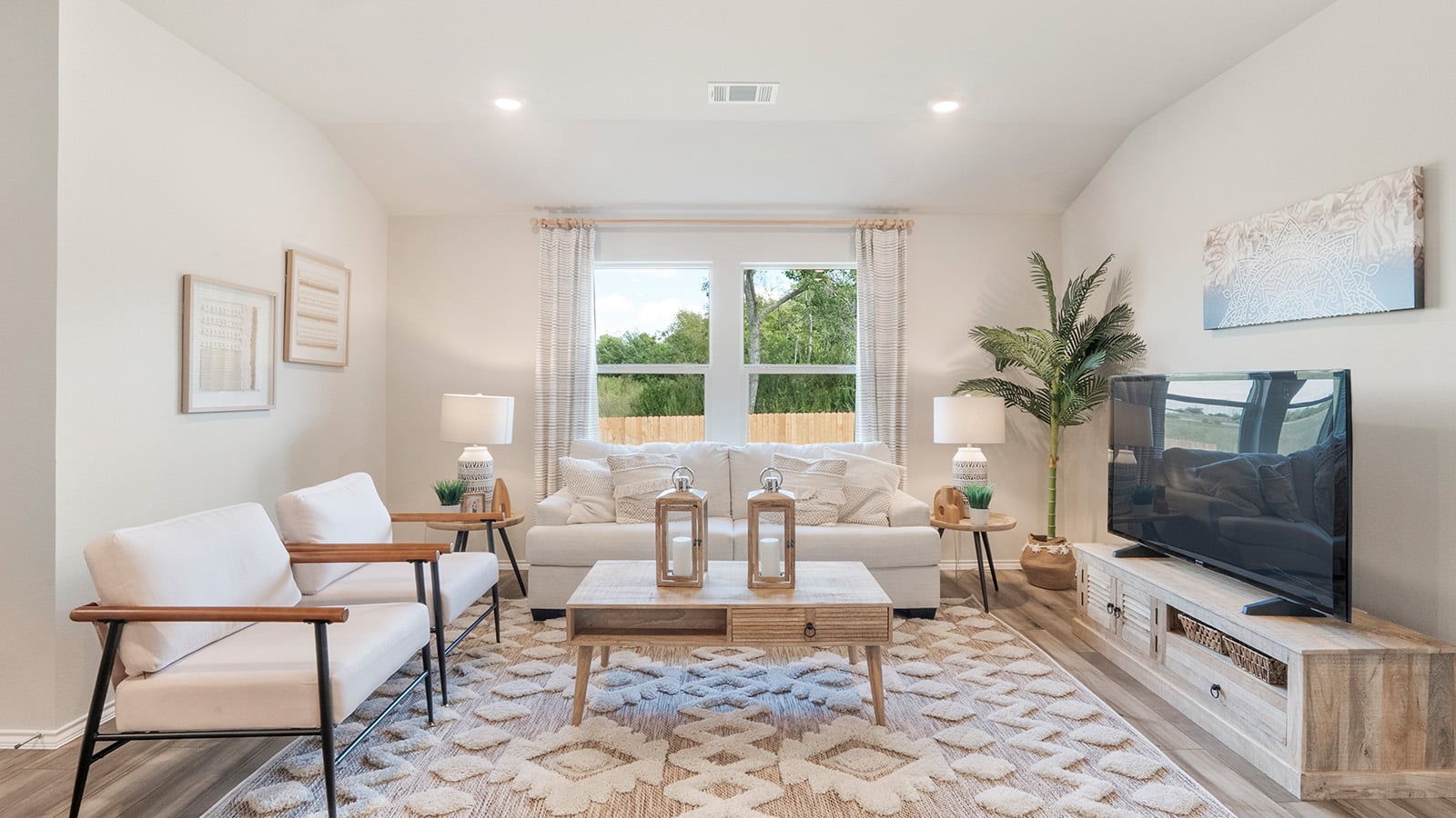 Pecan Creek staged living room
