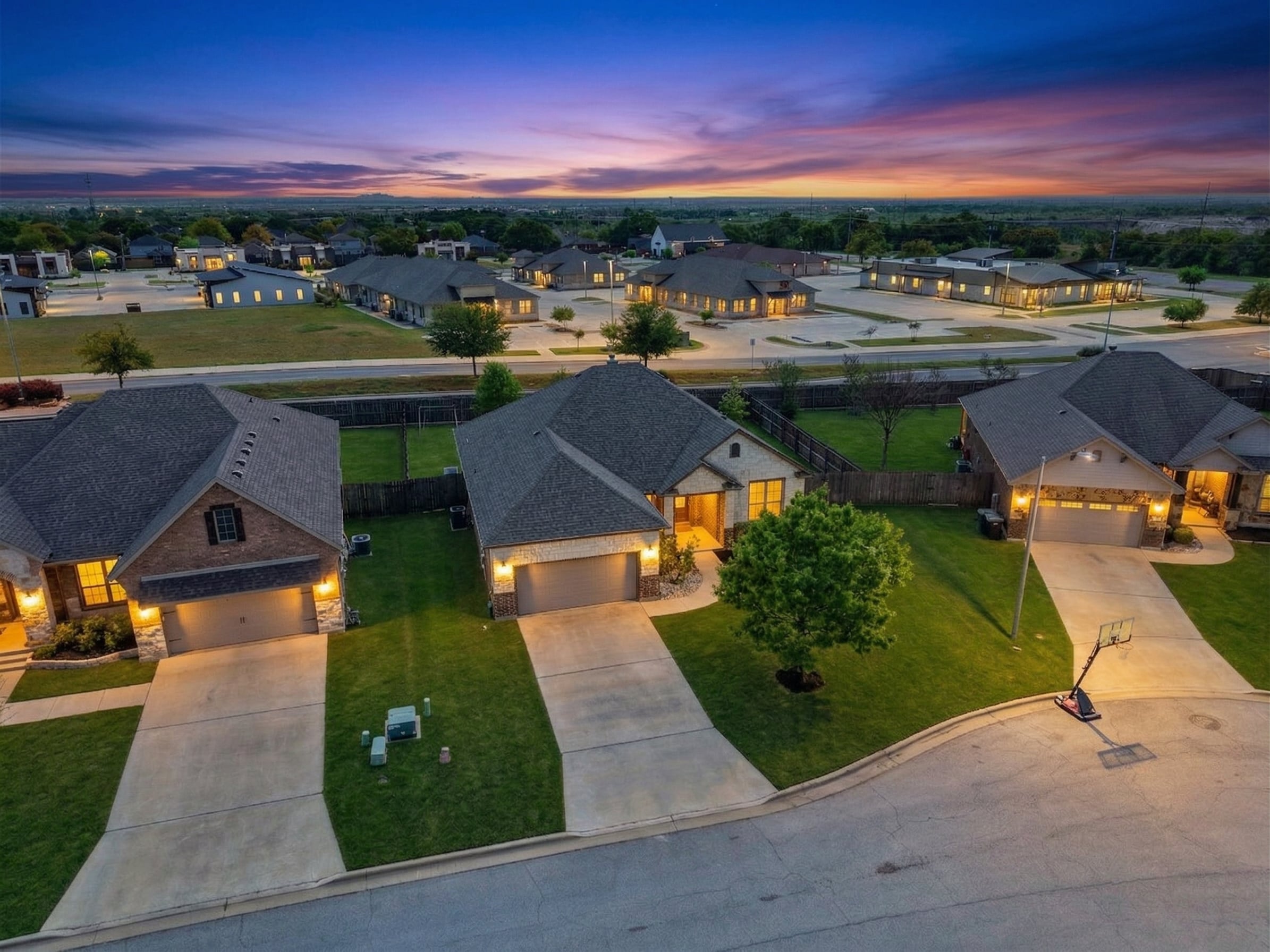 Aerial front view of 109 Raven Dr