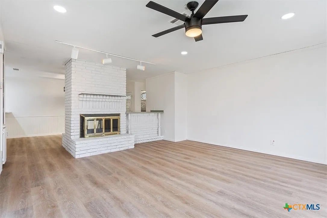 River Oaks living room after flip rehab