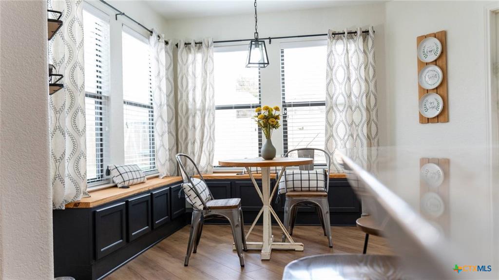 Dining area in Sage Meadows home