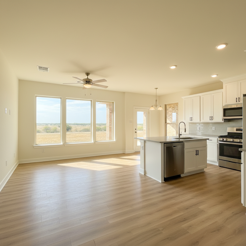 Tenant-ready rental property interior in Temple Texas