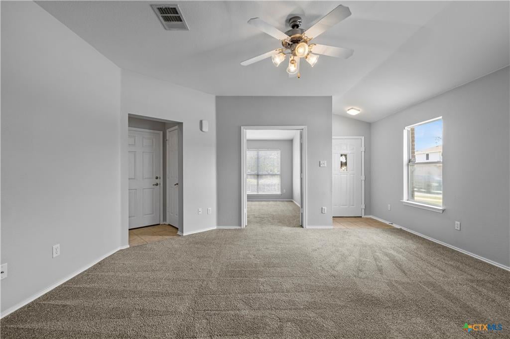 Study or flex room in a Windmill Farms home with built-in shelving