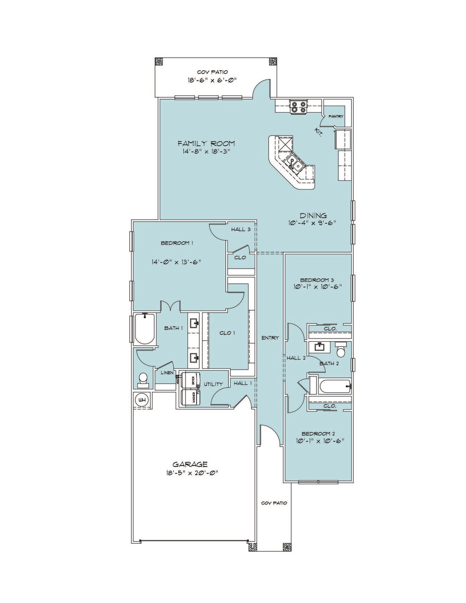 Omega Builders Monroe elevation — Cottage Series, Temple TX
