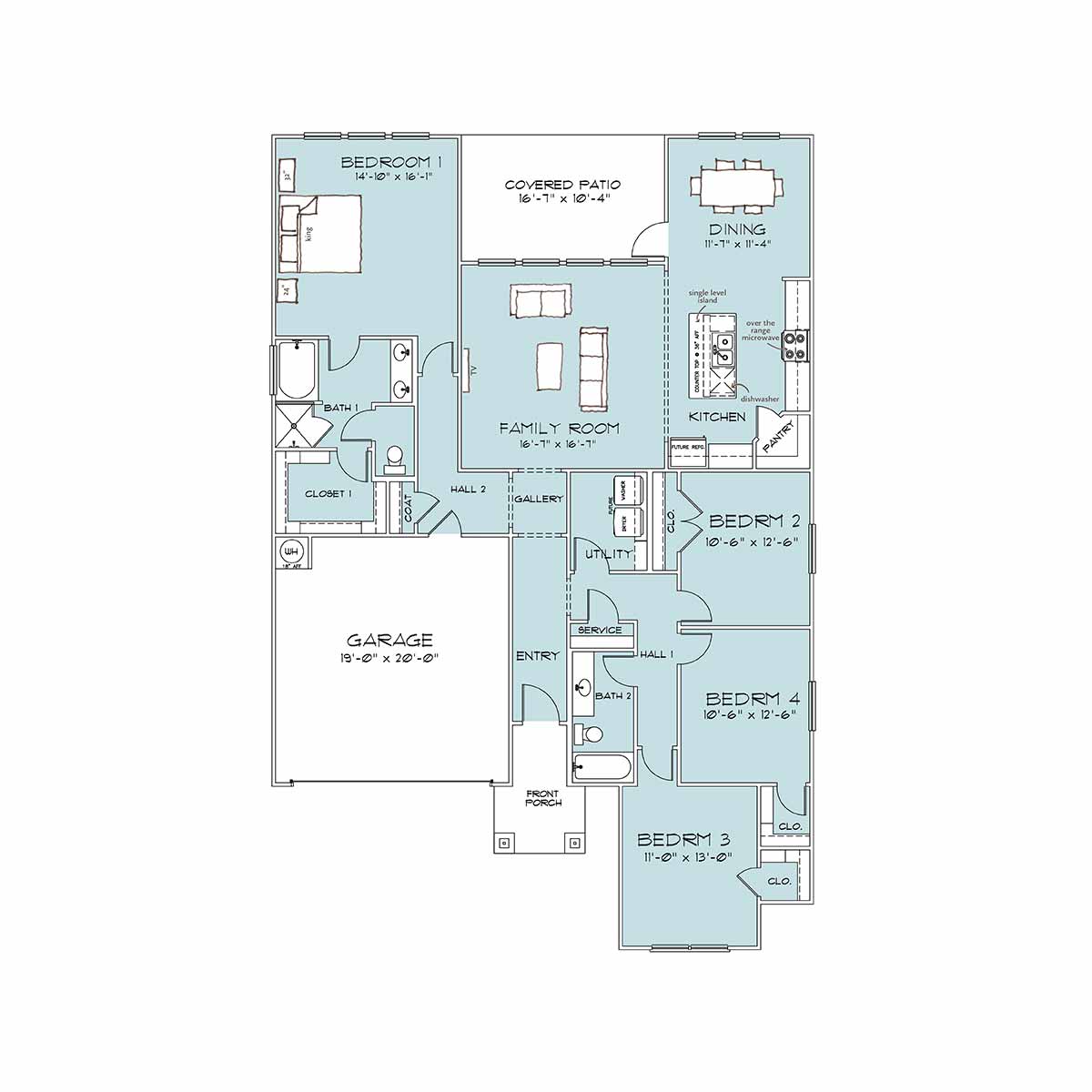 Omega Builders Griffon II elevation — Windsor Series, Temple TX