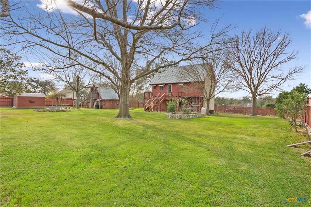 Lake access home with hillside view toward Belton Lake in Morgan's Point Resort