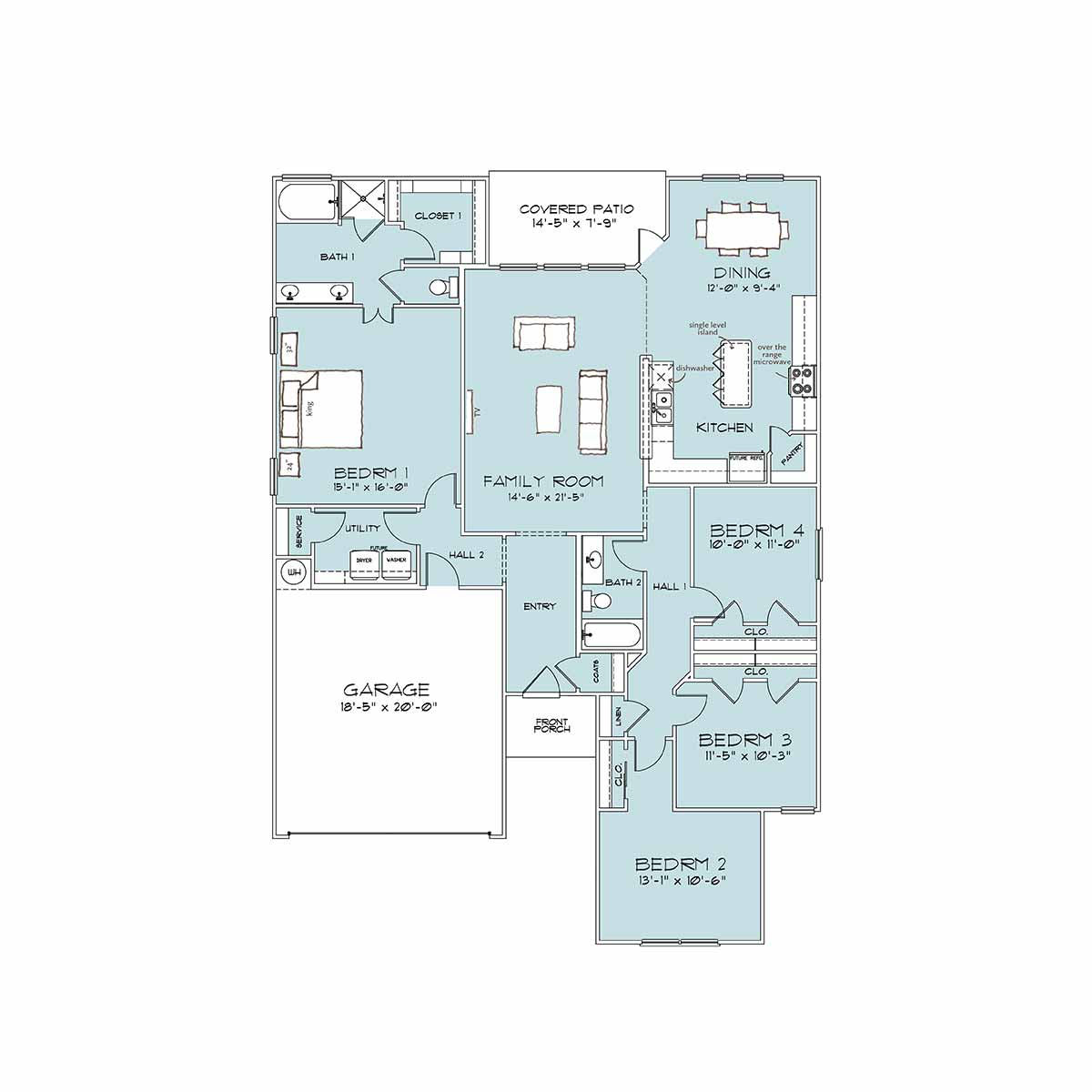 Omega Builders Rivington II elevation — Windsor Series, Temple TX