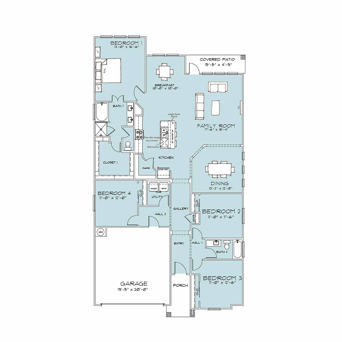 Omega Builders Westin II elevation — Windsor Series, Temple TX