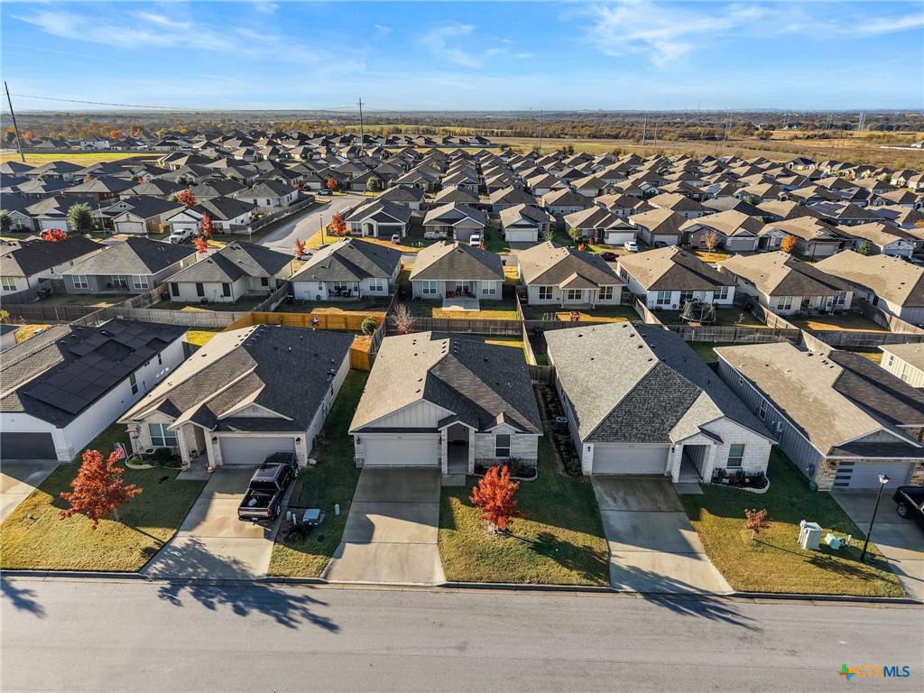7713 Purvis Street aerial — Reserve at Pea Ridge Phase 1, West Temple TX