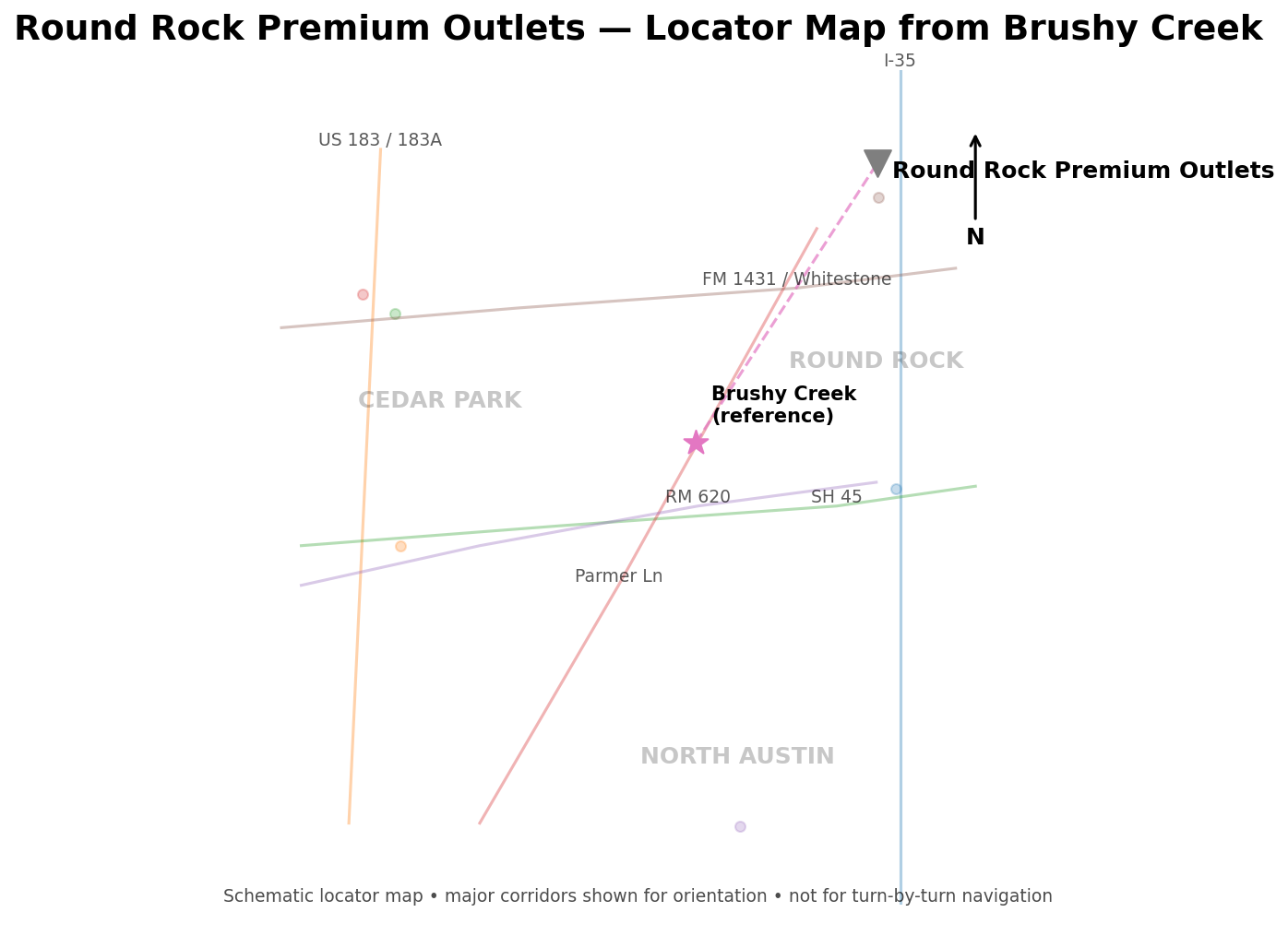 round_rock_outlets_map
