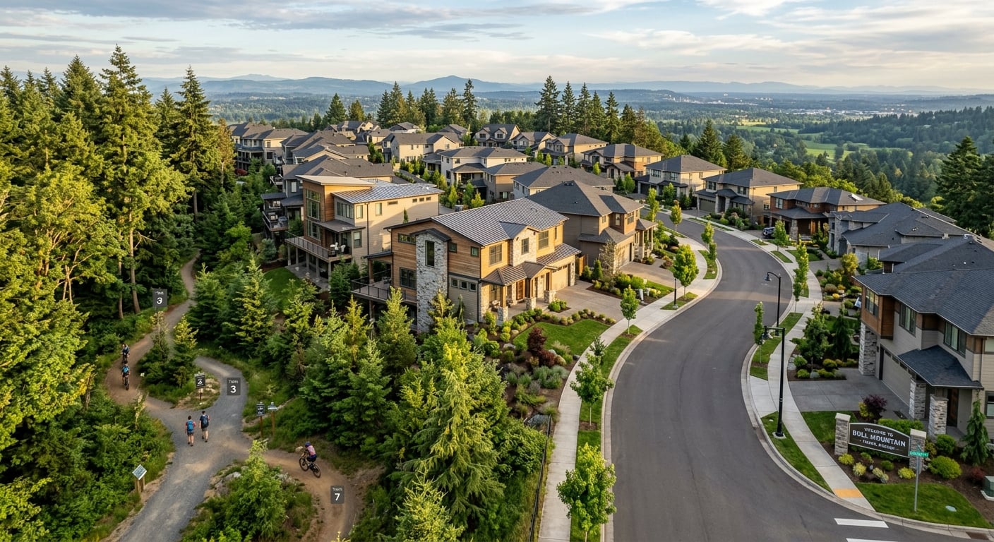 Bull Mountain neighborhood homes in Tigard, Oregon