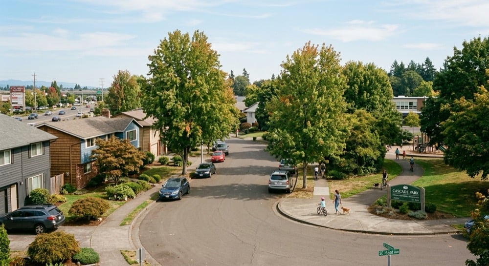 Cascade Park neighborhood homes in Vancouver, Washington