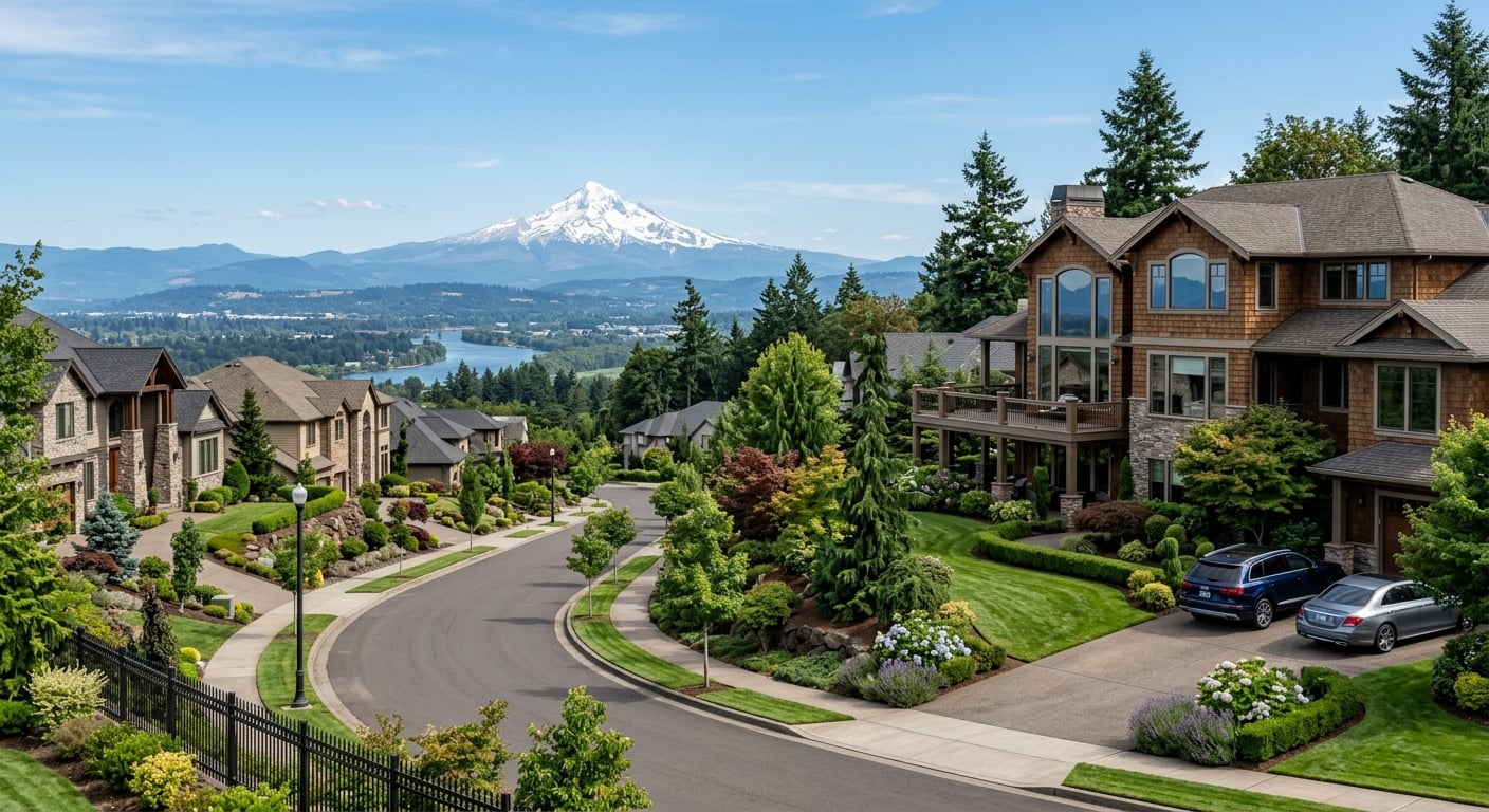 Hunter Ridge Estates neighborhood homes in Camas, Washington