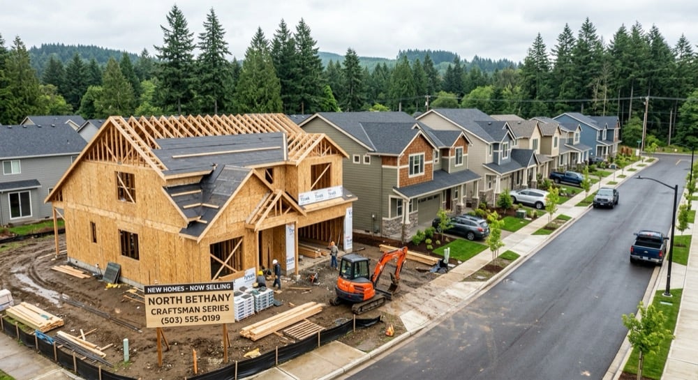 North Bethany neighborhood homes in Bethany, Oregon