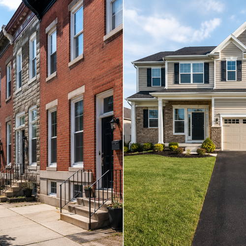 Selling a Rowhome vs a Suburban Single-Family House in the Baltimore Metro: Which Strategy Gets You a Faster Sale and Higher Net Proceeds?