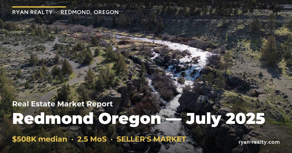 Redmond Oregon Market Report July 2025 | Ryan Realty — Ryan Realty