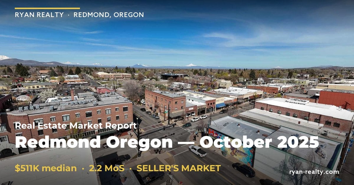 Redmond Oregon Market Report October 2025 | Ryan Realty — Ryan Realty
