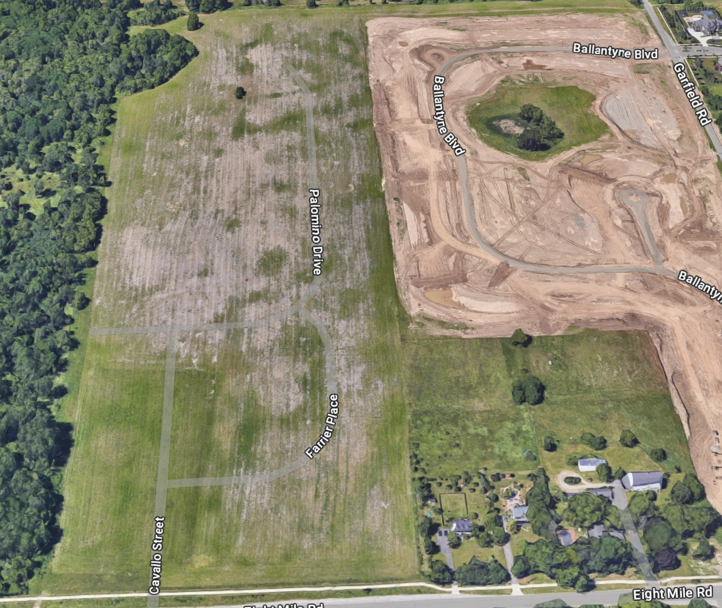 Toll Brothers Parc Vista Northville aerial