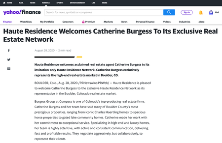 Catherine Burgess Yahoo Finance