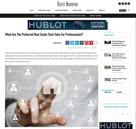 Catherine WRites For Haute Residence