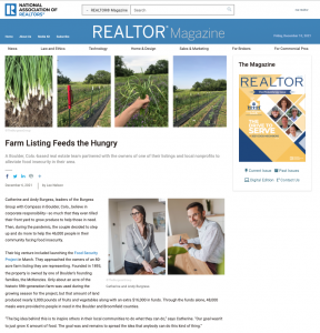 Catherine and Andy In Realtor Magazine