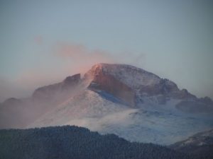 Long's Peak at Sunrise in Estes Park, Colorado 80517
