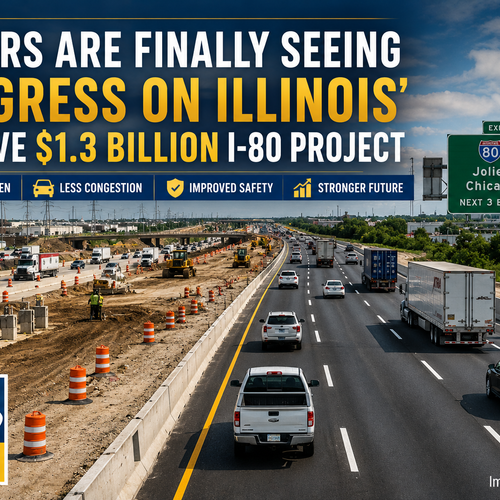 Drivers Are Finally Seeing Progress on Illinois' Massive $1.3 Billion I-80 Project