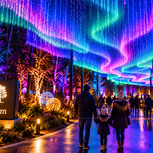 Morton Arboretum’s Illumination Is Getting a 400-Foot ‘Northern Lights’ Experience