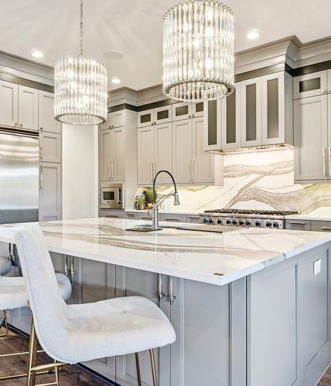 modern gray kitchen design